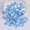 360 Stück Shell Pailletten,Shell Form Pailletten basteln Lose Pailletten Cup Schillernde Spangles Handgemachte DIY Kreative Farbe Perlen Pailletten für Handwerk Hochzeitsdekoration 13mm,Hellblau A