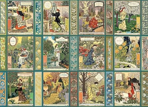 Cobble Hill Puzzle 1000 Teile Gärtner: Gärtner-Kalender - inkl. Musterposter