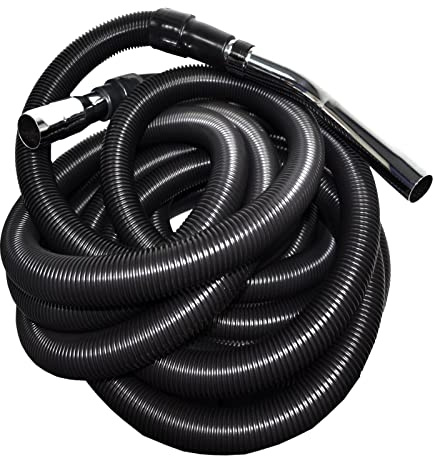 Generic Vakuumschlauch, 9 m, Schwarz, Kunststoff, Zentralstaubsaugerschlauch, für Nutone Zentralstaubsauger, 1 Stück