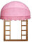 GRRICEPL Einziehbar Segeltuch Kuppel Markise, Einziehbare Markise, Veranda Markisen, UV-Schutz Stoffabdeckung, für Terrasse, Balkon, Hof (Farbe : Rosa, Größe : 120cm)