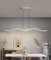 DDYY Moderne LED pendelleuchte esszimmer dimmbar hängelampe esstisch Linear design hängeleuchte mit Fernbedienung pendellampe höhenverstellbar Hängelampe für esszimmer Wohnzimmer Küche (weiß, L150)