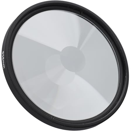 58 mm Kameraobjektivfilter, Kameraobjektiveffektfilter, Lineares Glasprisma, MRC Mehrschichtbeschichtung, Rutschfester Kameraverzerrungs Spezialeffektfilter, Kamerafilterzubehör