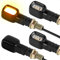 evermotor 12V Mini LED Blinker Motorrad, E24 E-geprüft, 4 Stück 1.2W Retro Motorrad Blinker Rechteckig, M10-Gewinde, für Motorräder Ebike Fahrrad, IP67 Wasserdicht