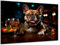 Munera Design - Bild 56x84 - Mops am Tresen Cocktail lustiges - Wand-Bilder Wohnzimmer