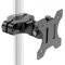 WORLDLIFT Soporte Universal de Montaje en Poste para Pantallas de 17-32 Soporta hasta 8kg，Brazo de Monitor de Montaje en Poste de Movimiento Completo Compatible con Placa VESA de 75x75 y 100x100mm