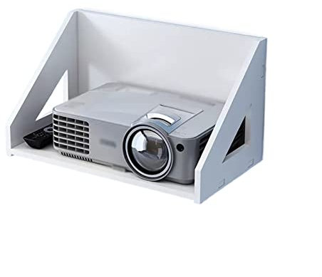 CYairong-22 Support de projecteur mural, étagère murale suspendue de chevet, plateau perforé, rangement de projecteur, étagère de Table de placement, support de montage mural Pour projecteur(40cm)