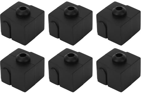 6 Stück Hotend-Silikonhüllen, 280 °C Temperaturbeständigkeit, 3D-Drucker-Extruder-Silikon-Abdecksocken für Ender 3 V3 SE, aus Flammhemmendem, Isoliertem Silikon