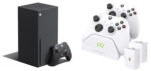 Venom Twin Charging Dock with 2 x Rechargeable Battery Packs - White (Xbox Series X & S / Xbox One)