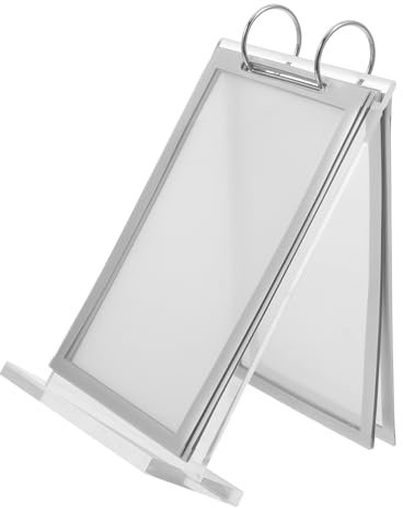 DIYEAH Postkartenständer Menü Tischfotohalter Kartenständer Für Die Präsentation Plattenständer Reservierter Schilder Für Das Mini Kreidetafelschilder Durchsichtige