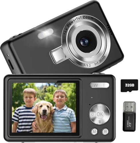 Digital Camera Vlogging Camera for Kids 6-16 Beginner Student