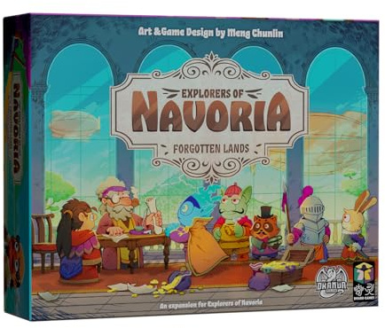 Dranda Games | Forgotten Lands: Explorers of Navoria | Board Game Expansion | Ages 12+ | 1-5 Players | 40-80 Minutes Playing Time