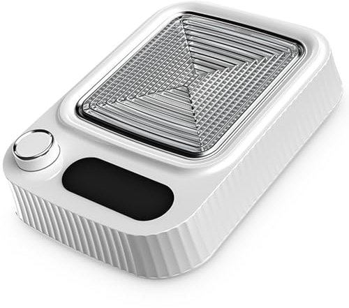 Yulado 80W Aspirateur Ongles Professionnelle, 4500RPM Aspirateur de Table Manucure Blanc, Particuliers Poussiere Ongle Aspirateur, Nail Dust Collector Convient au Salon ou à la Maison
