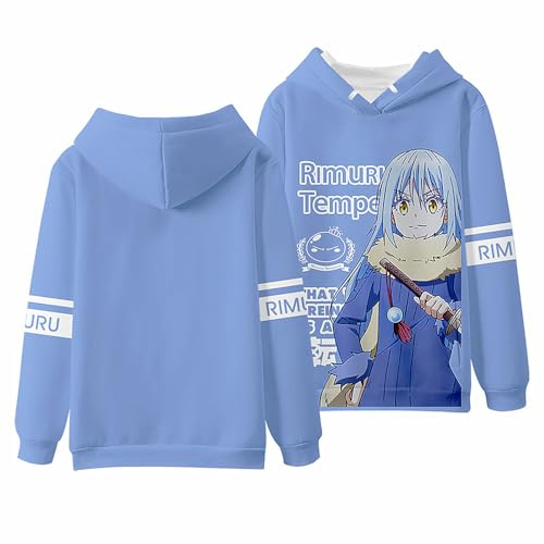 Anime That Time I Got Reincarnated as a Slime Cartoon Hoodie, lässiges Sweatshirt für Manga Rimuru Fans, Cosplay-Geschenk