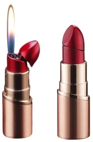 Feuerzeug Nachfüllbares Sturmfeuerzeug, Verstellbares Flammenfeuerzeug Schönes Geschenk für Mädchen, Küche Rose Gold