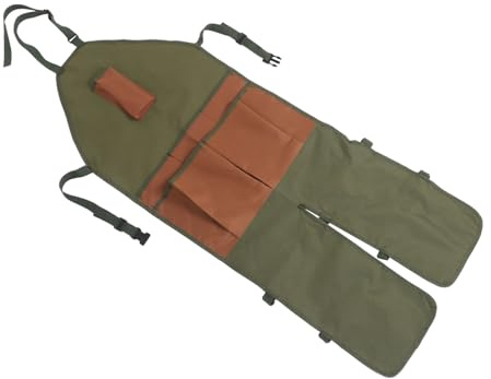 GANAZONO Delantal de Jardinería Ajustable con Múltiples Bolsillos Protector Resistente para Desbrozadora para Poda y Recolección al Aire Unisex para Hombres y Mujeres