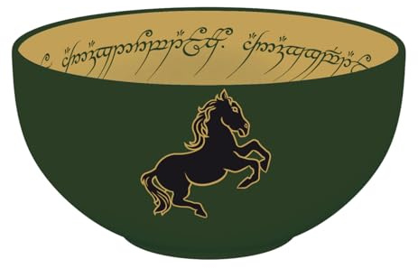 Elbenwald Müslischale - Dragon Ball, Harry Potter, Wednesday & mehr - 600 ml - 8 cm Höhe - Ø 13 cm - Keramik - Mehrfarbig (Der Herr der Ringe)