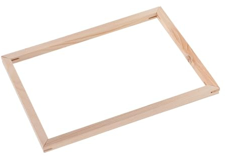 MERRYHAPY Leinwand Keilrahmen 40x50cm Massivholz mit Aufsteller für Ölgemälde und Kreative Kunstprojekte Selbstgemacht Holzrahmen zum Selbstgestalten