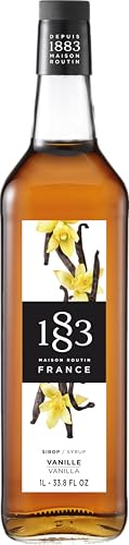 1883 Vanille Sirup | Qualität aus Frankreich | 1 Liter | Glasflasche | Vegan