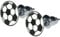 Soul-Cats 1 Paar Fussball Ohrstecker Ohrringe Ball WM EM, Farbe:weiß