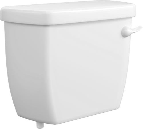 PROFLO PF5112RHE Jerritt 1.28 GPF Single Flush Toilet Tank Only with Right-Hand Trip Lever - White