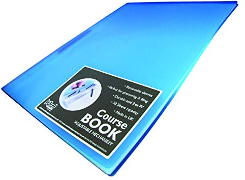 West A4 Adjustable Capacity Course Book Blue