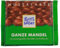 RITTER SPORT-Amandes Entières- Tablette 100 g, Chocolat au lait -A emporter partout-Boite de 11 tablettes