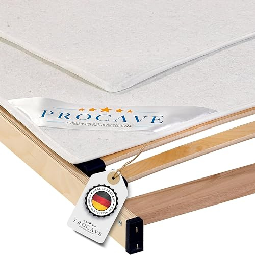 PROCAVE | Hochwertiger Filzschoner für Lattenrost | Schützende Matratzenunterlage 70x220 cm | Atmungsaktiver Matratzenschoner aus Nadelfilz | Made in Germany