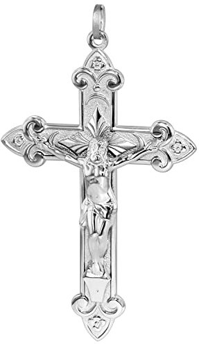 Trendor Kreuz Anhänger für Männer - 925 Silber, 65 mm - Herrenschmuck, Zeitlose Geschenkidee 35789