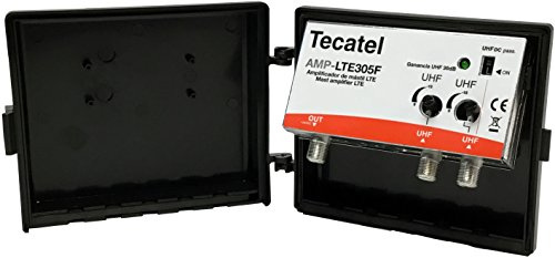 tecatel amp-lte305 F Hals – Verstärker 30 dB uhf-uhf LTE, Weiß