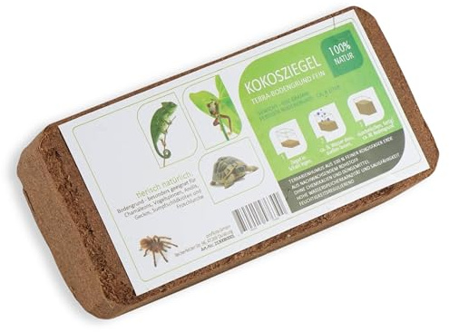 ProFlora® Kokoserde Terrarium Bodengrund gepresst - Biologisch abbaubare, torffreie Erde aus Kokosfasern (24 Stück)