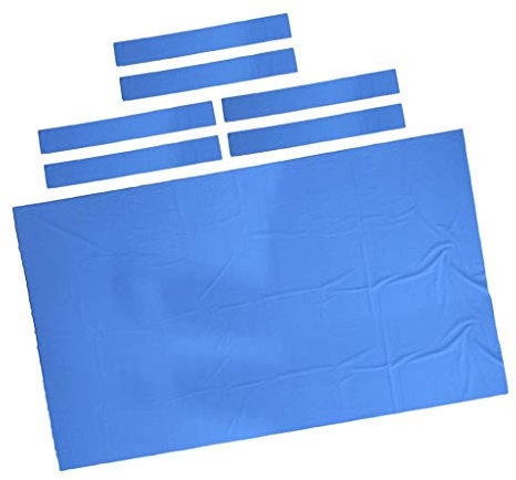 F Fityle 8 Fuß Billardtisch Filz, Billard Pool Ersatzmatte DIY Zubehör, Blau