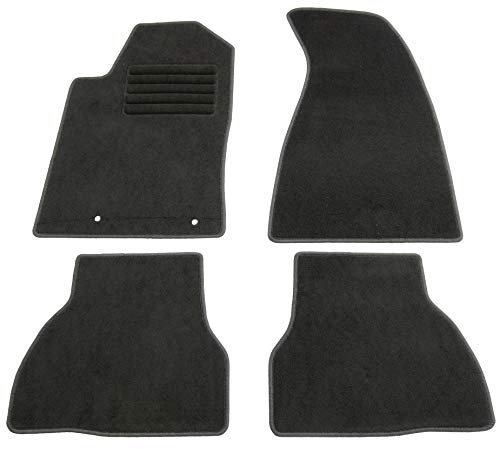 AD Tuning HG3197 Velours Fußmatten Set (4-teilig) Schwarz Passform Autoteppiche