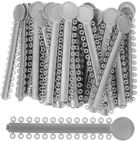 HEALIFTY Legatura Anelli Elastici Ortodontici Denti Legatura Bastoni Per Trattamento Confortevole E Efficace 40 Pz Grigio