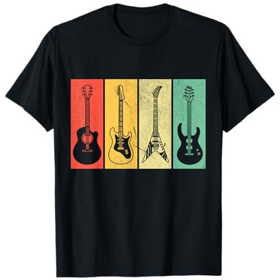 Rockgitarre Gitarrist Musiker Bassgitarre Gitarre Geschenk T-Shirt