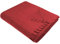 ZOLLNER Kuscheldecke in 130x170 cm - kuschelige und langlebige Fleecedecke - waschbar bis 60°C - wunderschöne Wellenkanten - antistatisch - Polyester - in rot - Oeko Tex® Zertifiziert