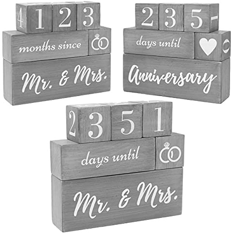 RMFC Wecker Digital Hochzeits-Countdown-Kalender (Gray)