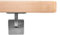 Handlauf Holzhandlauf VKT 42 x 42 mm Wandhandlauf Fichte Halter eckig 300 cm 3 Halter