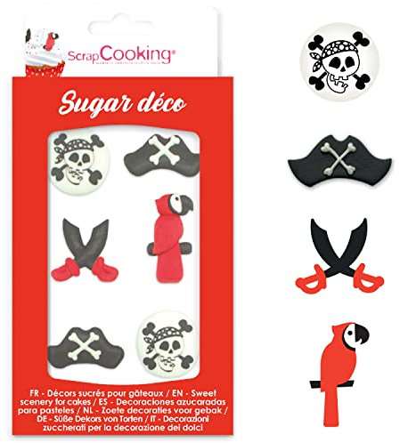 ScrapCooking - Décosucres Pirate - Décorations pour Pâtisseries, Desserts, Gâteaux, Biscuits, Cupcakes, Anniversaires - Cake Design - 6987