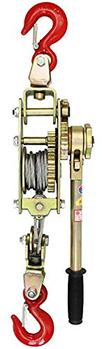 Treuil Manuel, Treuil Manuel de Halage Palan à Levier 2/3/4t pour Traction, Palan-tendeur de Traction avec 2 Crochets pour Remorque, Équipement Transport Matériaux