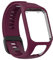 Yikamosi Kompatibel mit TomTom Runner 2 Armband/Runner 3 Armband,Ersatz Armband aus Silikon für Sport Armbänder Kompatibel mit TomTom Runner 2/TomTom Runner 3,Weinrot