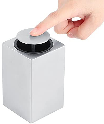 01 Zahnstocherbox, Zahnstocherspender Automatischer Zahnstocherhalter Spendertasche Neuheit 304 Edelstahl Zahnstocherbehälter für Home Restaurant