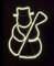 Snowman Neon Effect Rope Light Silhouette Double Side 90 Warm White LEDs Christmas Outdoor Home Wall Garden Holiday Festive Decorations