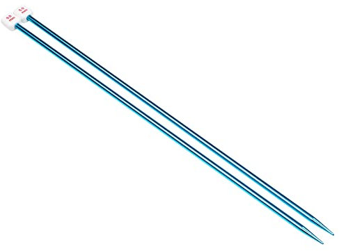 Coopay Stricknadeln 5,0 mm, 35 cm Lang Stricknadel aus Metall für Professionelle Stricker, Leichte Aluminium Stricknadeln für Arthritische Hände, Lange Nadeln für Pullover, Decken, Große Projekte