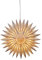 Konstsmide Weißer Papierstern Blumen, inkl. Anschlusskabel mit an/aus Schalter, ohne Leuchtmittel, E14 Lampenhalterung, 230V, Innen, weißes Kabel - 5928-200