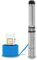 EBERTH Pompe de puits profond 4 pompe à eau immergée pour puits, électrique 370W, pompe submersible pour puits, diamètre 4 pouces (10cm), câble électrique 20m, hauteur de refoulement max. 31m
