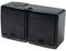 2-Fach Aufputzsteckdose Schwarz IP44 16A/250V Schuko Aufputz Feuchtraum Steckdose Schwarz