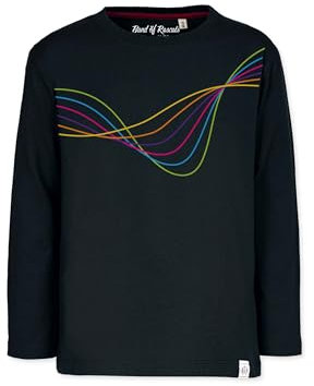 Band of Rascals Kinder Langarmshirt Frequency aus Bio-Baumwolle, Black, Gr. 122/128