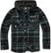 Brandit Maiden Check Shirt Hooded EDDI, Farbe: Black-gree, Größe: XL