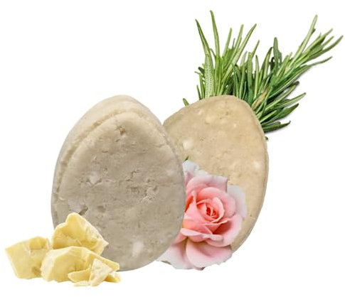 Natural Vegan Shampoo Bar - Sutaible for all Hair and water types - Highly foaming - Easy to use - 5 different scent options (Patchouli Rose)