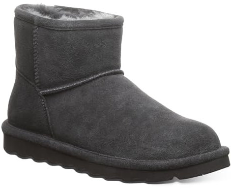 BEARPAW Damen Alyssa Stiefelette, Grau Graphite Nature S Delight, 42 EU
